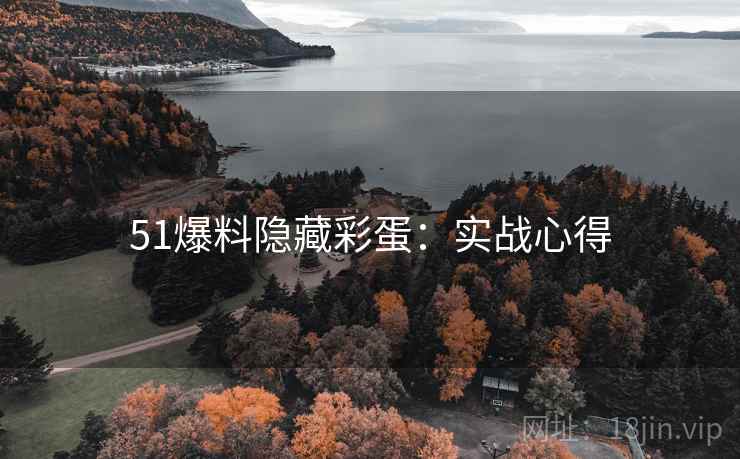 51爆料隐藏彩蛋：实战心得